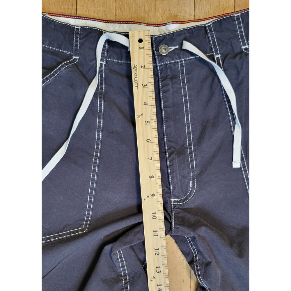 AIGLE Mens Utility Shorts 36 Navy 100% Cotton Contrast Stitch French Outdoor - Picture 3 of 8